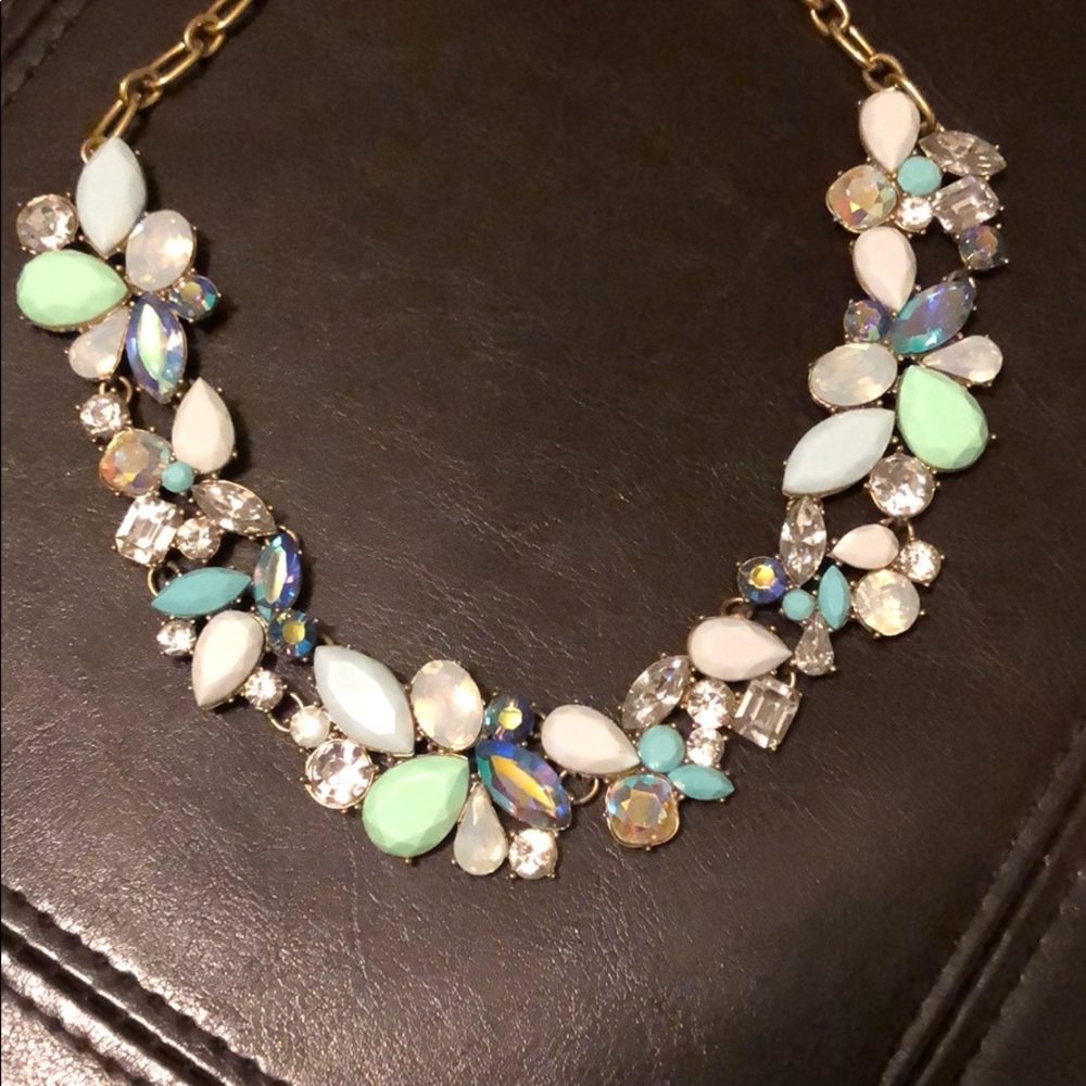 J crew blue chunky necklace